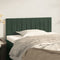 vidaXL - Hoofdbord - 90x5x78/88 - cm - fluweel - donkergroen