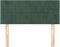 vidaXL - Hoofdbord - 90x5x78/88 - cm - fluweel - donkergroen