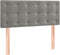 vidaXL - Hoofdbord - 90x5x78/88 - cm - fluweel - lichtgrijs