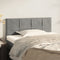vidaXL - Hoofdbord - 90x5x78/88 - cm - fluweel - lichtgrijs
