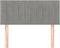 vidaXL - Hoofdbord - 90x5x78/88 - cm - fluweel - lichtgrijs