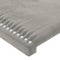 vidaXL - Hoofdbord - 90x5x78/88 - cm - fluweel - lichtgrijs