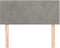 vidaXL - Hoofdbord - 90x5x78/88 - cm - fluweel - lichtgrijs
