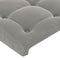 vidaXL - Hoofdbord - 90x5x78/88 - cm - fluweel - lichtgrijs