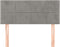 vidaXL - Hoofdbord - 90x5x78/88 - cm - fluweel - lichtgrijs