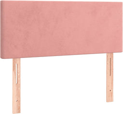 vidaXL - Hoofdbord - 90x5x78/88 - cm - fluweel - roze