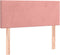 vidaXL - Hoofdbord - 90x5x78/88 - cm - fluweel - roze