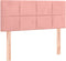 vidaXL - Hoofdbord - 90x5x78/88 - cm - fluweel - roze