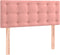 vidaXL - Hoofdbord - 90x5x78/88 - cm - fluweel - roze
