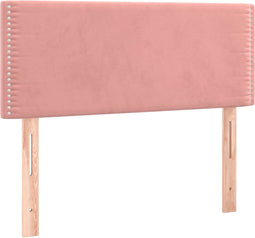 vidaXL - Hoofdbord - 90x5x78/88 - cm - fluweel - roze