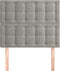 vidaXL - Hoofdbord - 90x5x78/88 - cm - fluweel - roze