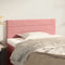 vidaXL - Hoofdbord - 90x5x78/88 - cm - fluweel - roze