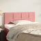 vidaXL - Hoofdbord - 90x5x78/88 - cm - fluweel - roze