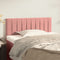 vidaXL - Hoofdbord - 90x5x78/88 - cm - fluweel - roze