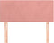 vidaXL - Hoofdbord - 90x5x78/88 - cm - fluweel - roze