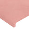 vidaXL - Hoofdbord - 90x5x78/88 - cm - fluweel - roze