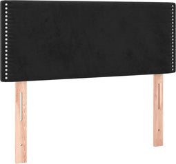 vidaXL - Hoofdbord - 90x5x78/88 - cm - fluweel - zwart