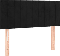 vidaXL - Hoofdbord - 90x5x78/88 - cm - fluweel - zwart