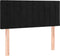vidaXL - Hoofdbord - 90x5x78/88 - cm - fluweel - zwart