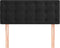 vidaXL - Hoofdbord - 90x5x78/88 - cm - fluweel - zwart