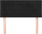 vidaXL - Hoofdbord - 90x5x78/88 - cm - fluweel - zwart