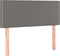 vidaXL - Hoofdbord - 90x5x78/88 - cm - kunstleer - grijs