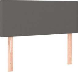 vidaXL - Hoofdbord - 90x5x78/88 - cm - kunstleer - grijs