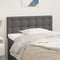 vidaXL - Hoofdbord - 90x5x78/88 - cm - kunstleer - grijs