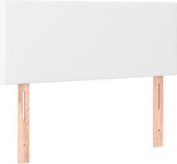 vidaXL - Hoofdbord - 90x5x78/88 - cm - kunstleer - wit