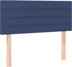 vidaXL - Hoofdbord - 90x5x78/88 - cm - stof - blauw