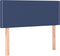 vidaXL - Hoofdbord - 90x5x78/88 - cm - stof - blauw