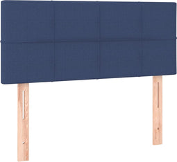 vidaXL - Hoofdbord - 90x5x78/88 - cm - stof - blauw