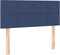 vidaXL - Hoofdbord - 90x5x78/88 - cm - stof - blauw