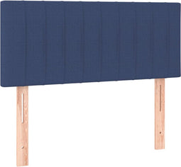 vidaXL - Hoofdbord - 90x5x78/88 - cm - stof - blauw