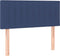 vidaXL - Hoofdbord - 90x5x78/88 - cm - stof - blauw