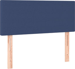vidaXL - Hoofdbord - 90x5x78/88 - cm - stof - blauw