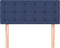 vidaXL - Hoofdbord - 90x5x78/88 - cm - stof - blauw