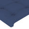 vidaXL - Hoofdbord - 90x5x78/88 - cm - stof - blauw