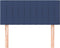 vidaXL - Hoofdbord - 90x5x78/88 - cm - stof - blauw