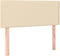vidaXL - Hoofdbord - 90x5x78/88 - cm - stof - crèmekleurig