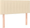vidaXL - Hoofdbord - 90x5x78/88 - cm - stof - crèmekleurig