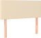 vidaXL - Hoofdbord - 90x5x78/88 - cm - stof - crèmekleurig