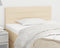 vidaXL - Hoofdbord - 90x5x78/88 - cm - stof - crèmekleurig