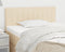 vidaXL - Hoofdbord - 90x5x78/88 - cm - stof - crèmekleurig