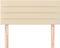 vidaXL - Hoofdbord - 90x5x78/88 - cm - stof - crèmekleurig
