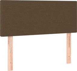 vidaXL - Hoofdbord - 90x5x78/88 - cm - stof - donkerbruin
