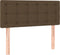 vidaXL - Hoofdbord - 90x5x78/88 - cm - stof - donkerbruin