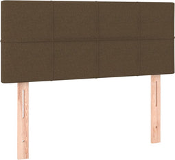 vidaXL - Hoofdbord - 90x5x78/88 - cm - stof - donkerbruin