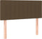 vidaXL - Hoofdbord - 90x5x78/88 - cm - stof - donkerbruin