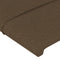 vidaXL - Hoofdbord - 90x5x78/88 - cm - stof - donkerbruin
